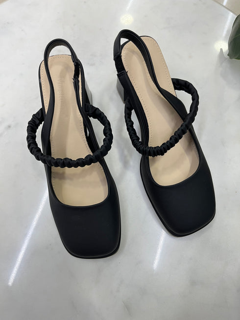 Retro Elegant Marry Jane Sling Block Heels
